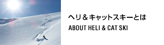 ヘリ&キャットスキーとは ABOUT HELI & CAT SKI